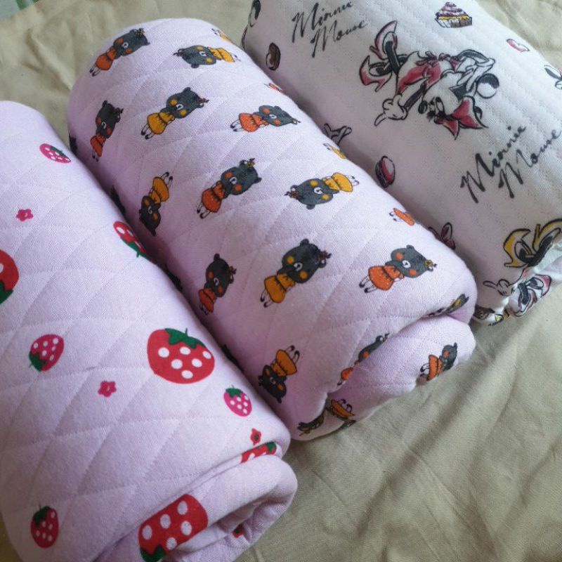 Vải cotton chần bông baby