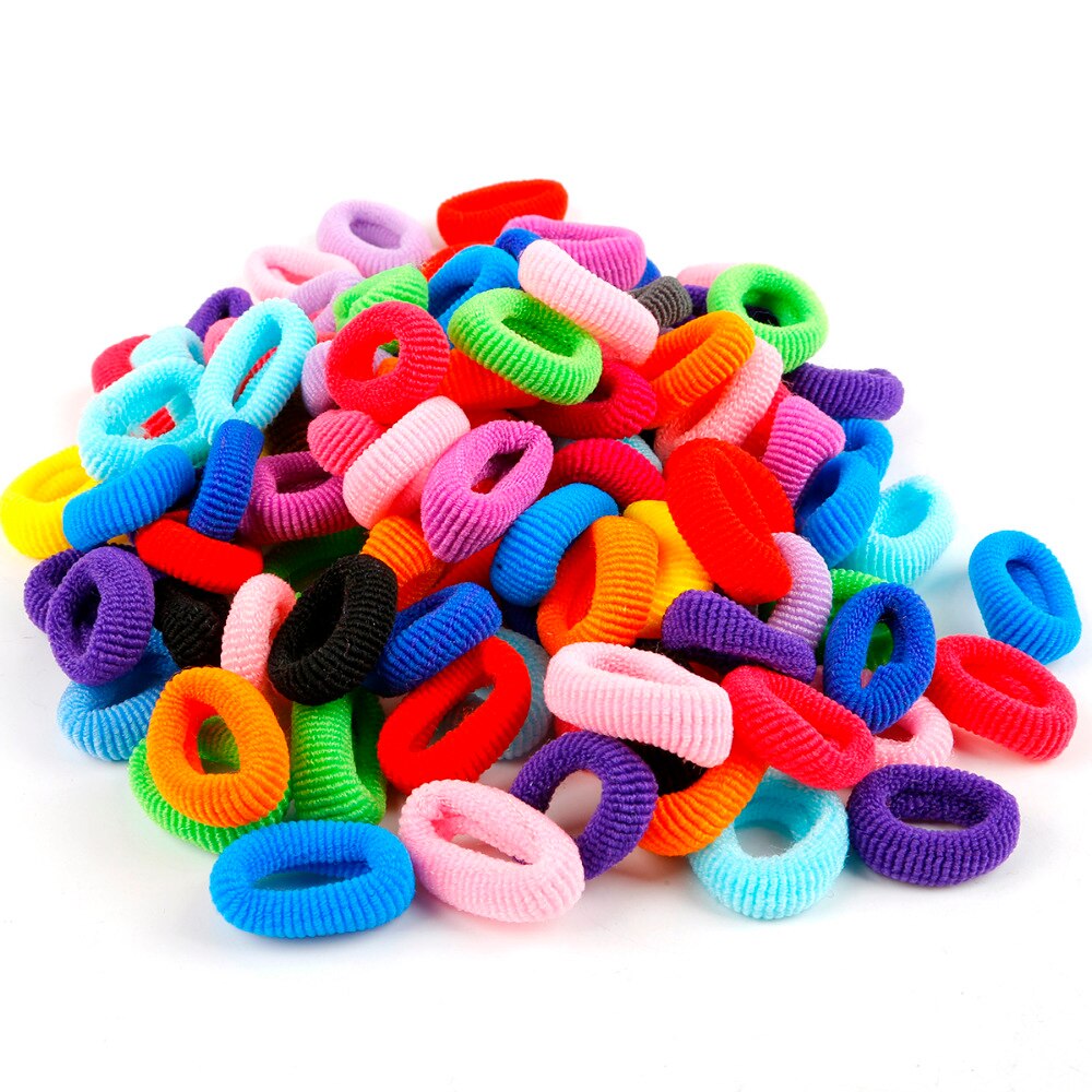 Dây Buộc Tóc Cao Su Mềm Co Giãn Nhiều Màu Sắc Ngọt Ngào Đơn Giản Cho Bé Gái