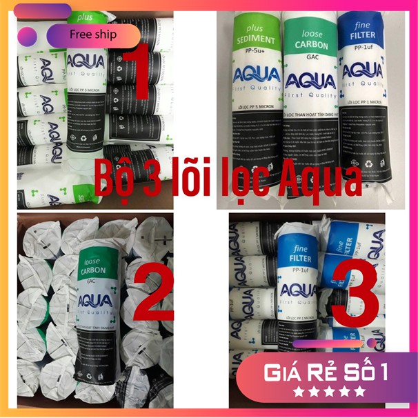 [Combo] Lõi lọc nước AQUA số 1, 2,3