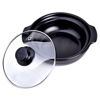 Nồi đất tráng men cao cấp 19cm kho cá, kho thịt, nấu mì cay tiện dụng