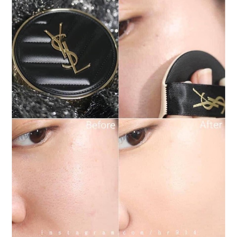 {New} Phấn nước YSL Le Cushion Encre De Peau Luminous Matte