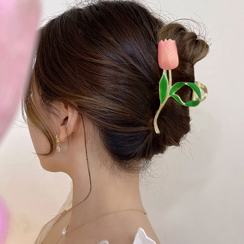 Kẹp Tóc Hình Hoa Tulip/ Cá Mập Độc Đáo Thời Trang Cho Nữ