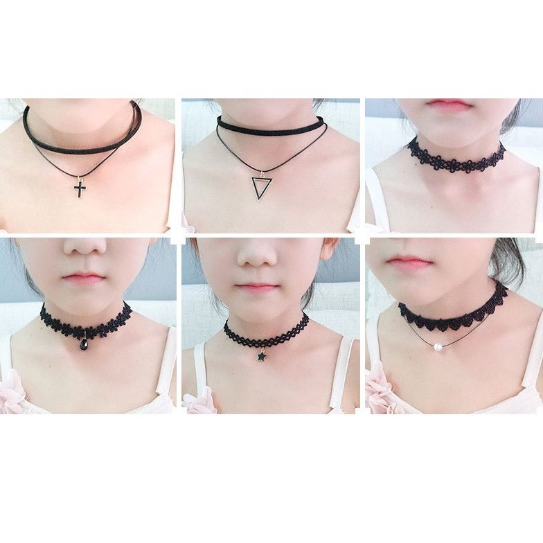 Bộ 5 vòng cổ choker cho bé và mẹ - CK005