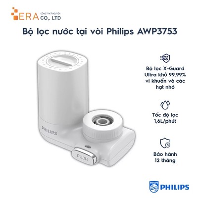 Bộ lọc nước tại vòi Philips AWP3753 (Hàng chính hãng)