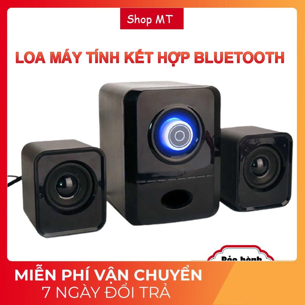 Loa máy tính để bàn mini kết hợp bluetooth có leb âm thanh cực hay bass khỏe không rè Bảo hành 1 đổi 1