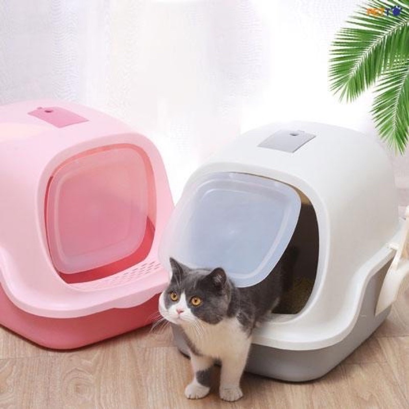 Khay vệ sinh cho mèo cao cấp (TẶNG KÈM XẺNG), hộp cát vệ sinh cho thú cưng