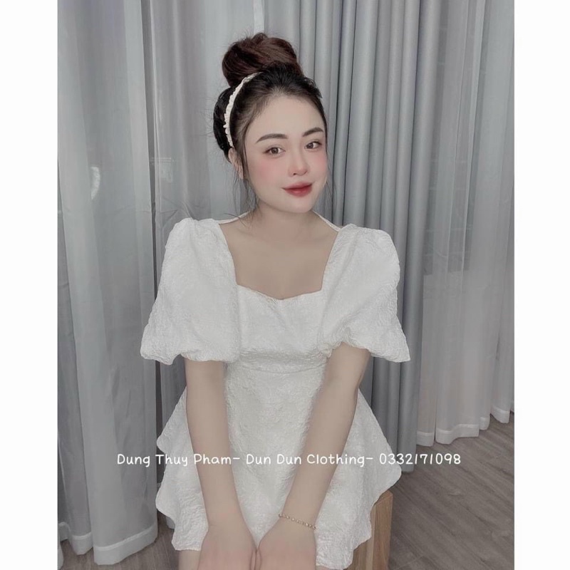 Set bộ xốp hoa cộc cổ vuông b125
