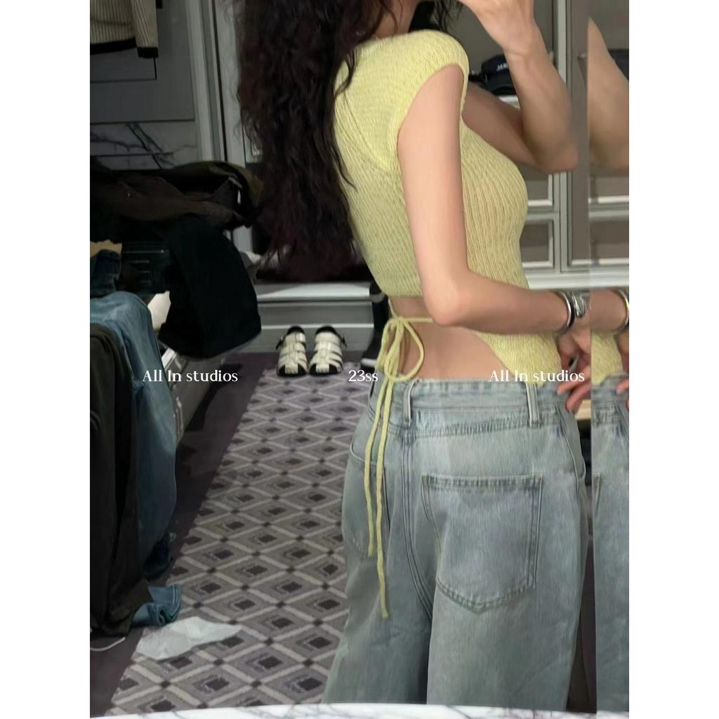 qkoole   Áo Dệt Kim Ngắn Tay Cổ Vuông Thời Trang Hàn Quốc Cho Nữ