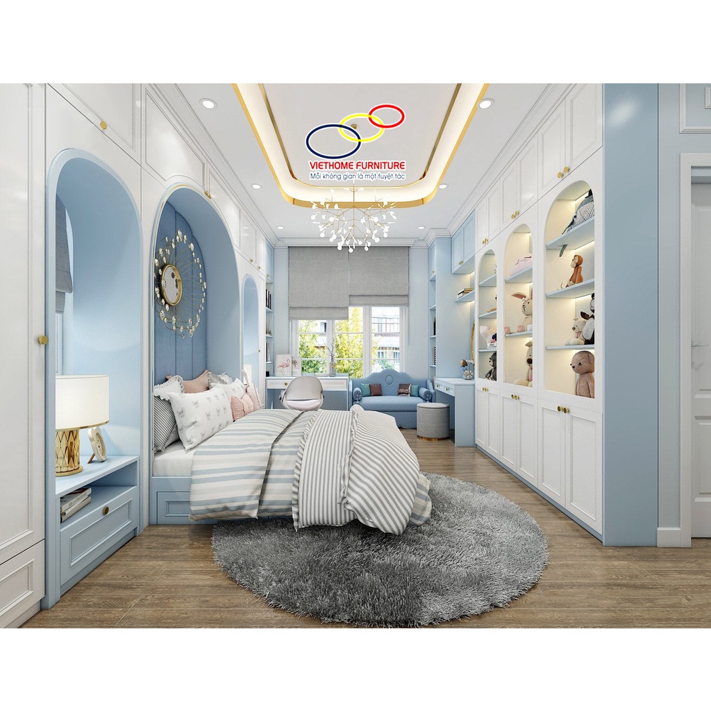 Phòng ngủ cho con trai siêu đẹp & tiện nghi Viethome Furniture