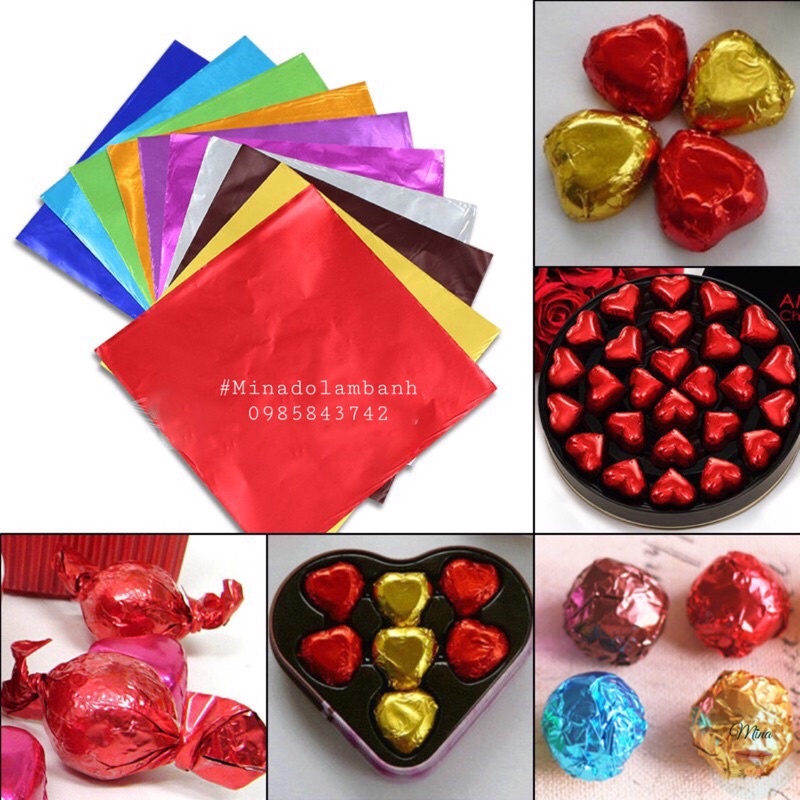 Giấy Bạc bọc gói Socola loại đẹp