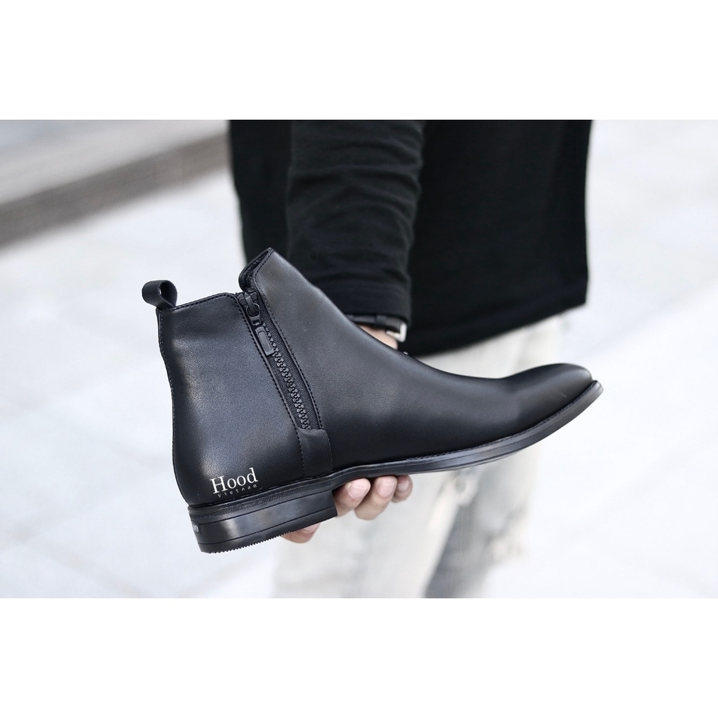 Giày Chelsea Boot Nam khóa chéo - Da bò cao cấp - Đế cao su đúc nguyên khối - Bảo hành 12 tháng #thehood | BigBuy360 - bigbuy360.vn