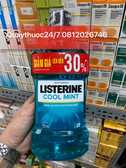 NƯỚC SÚC MIỆNG DIỆT KHUẨN LISTERINE COOL MINT (750ml)