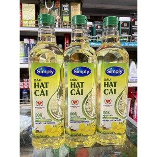 Dầu Hạt Cải nguyên chất Simply 1L