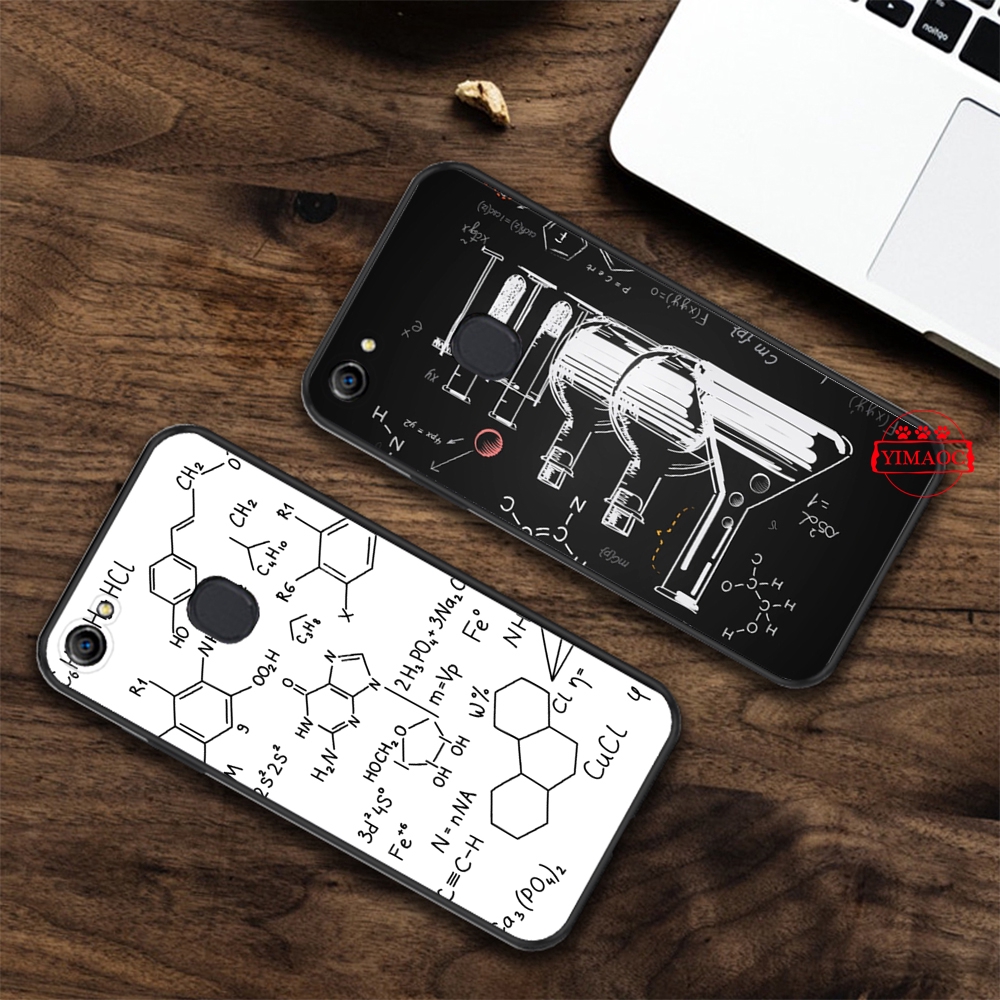 Ốp điện thoại mềm in hình công thức hóa học cho OPPO A9 K5 Reno Z 2 10X Ace 2Z 2F Realme X2