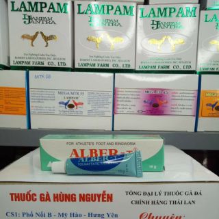 Chuyên dùng cho gà bị mốc lác ALBER-T Thái Lan tuýp bôi 10g. Nấm gà, mốc gà chọi và chim.