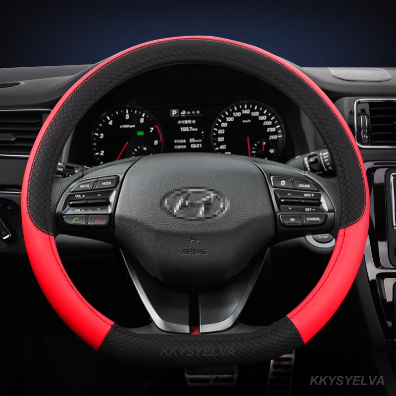 Bao Da PU Bọc Vô Lăng Xe Hơi Hình Chữ D Cho Hyundai Tucson 2021 NX4 Elantra 7th Sonata 10th 2020 2021