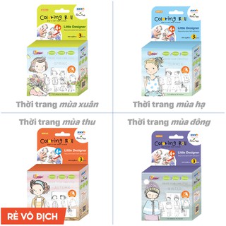 Đồ chơi tranh tô màu thiết kế thời trang bốn mùa cho bé gái - Little Designer Coloring Roll