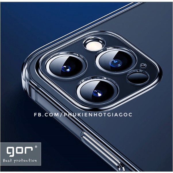 Ốp lưng dẻo Silicon Gor siêu mỏng IP 14 Pro max / 13 mini / 12 Pro max / 12 / 11 Pro max / XS max / X / XR / 7 8 PLUS