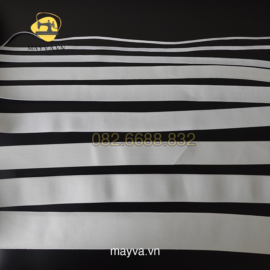 5 Mét Dây thun quần, dây chun quần 3ly 5ly 1cm 2cm 2.5cm 3cm 3.5cm 4cm 5cm - phụ liệu may mặc