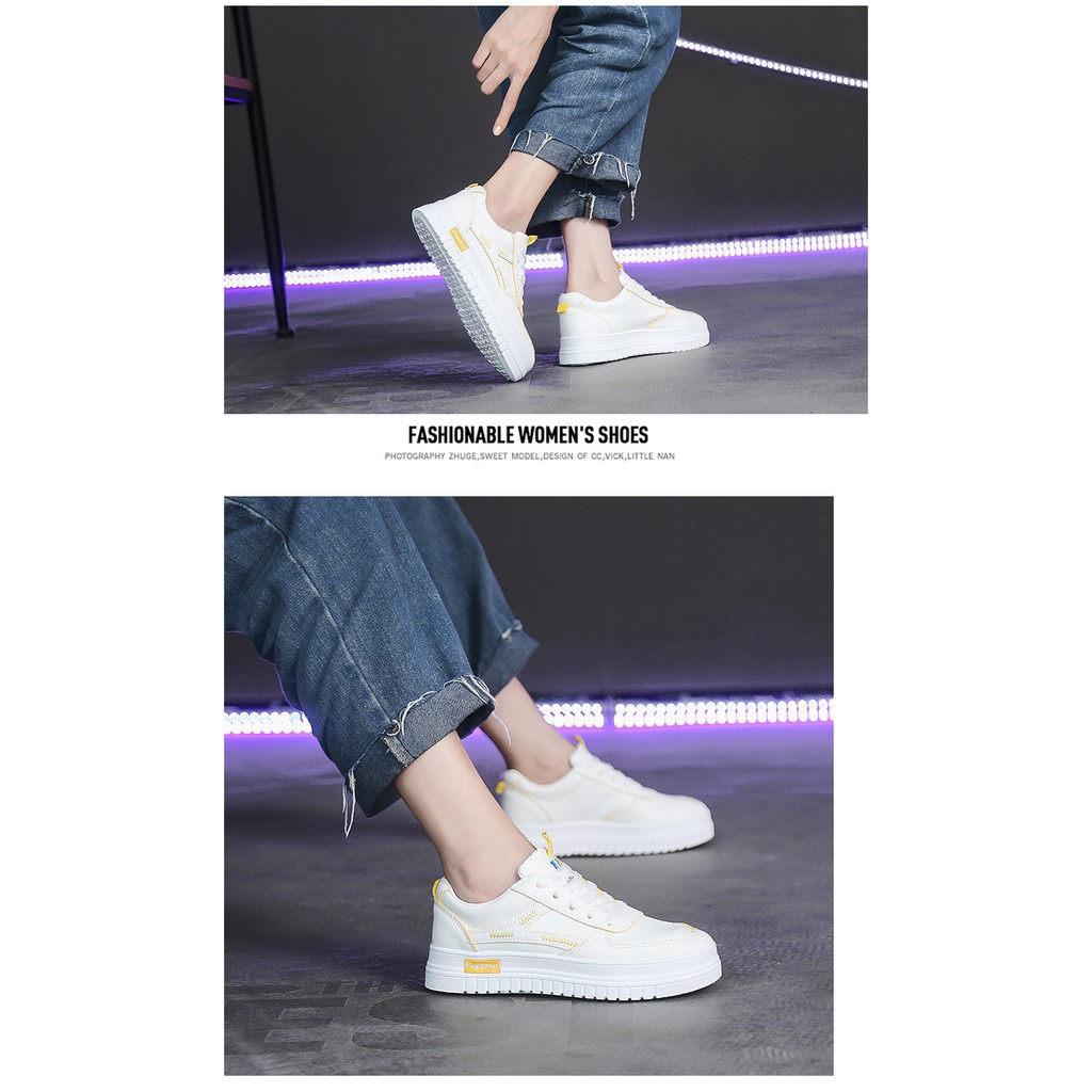 Sneaker Nữ Giày Bata Nữ Giày ULZZANG đế phẳng 3P Hoạ Tiết