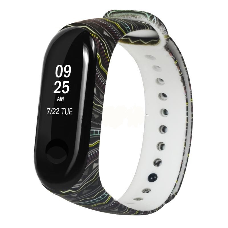 Dây đeo sơn họa tiết cho for Xiaomi Mi Band 4 3 NFC miband 4 3
