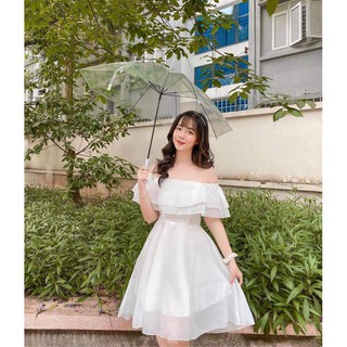 [Sale] Váy Trắng Tiểu Thư Đậm Chất Nàng Thơ