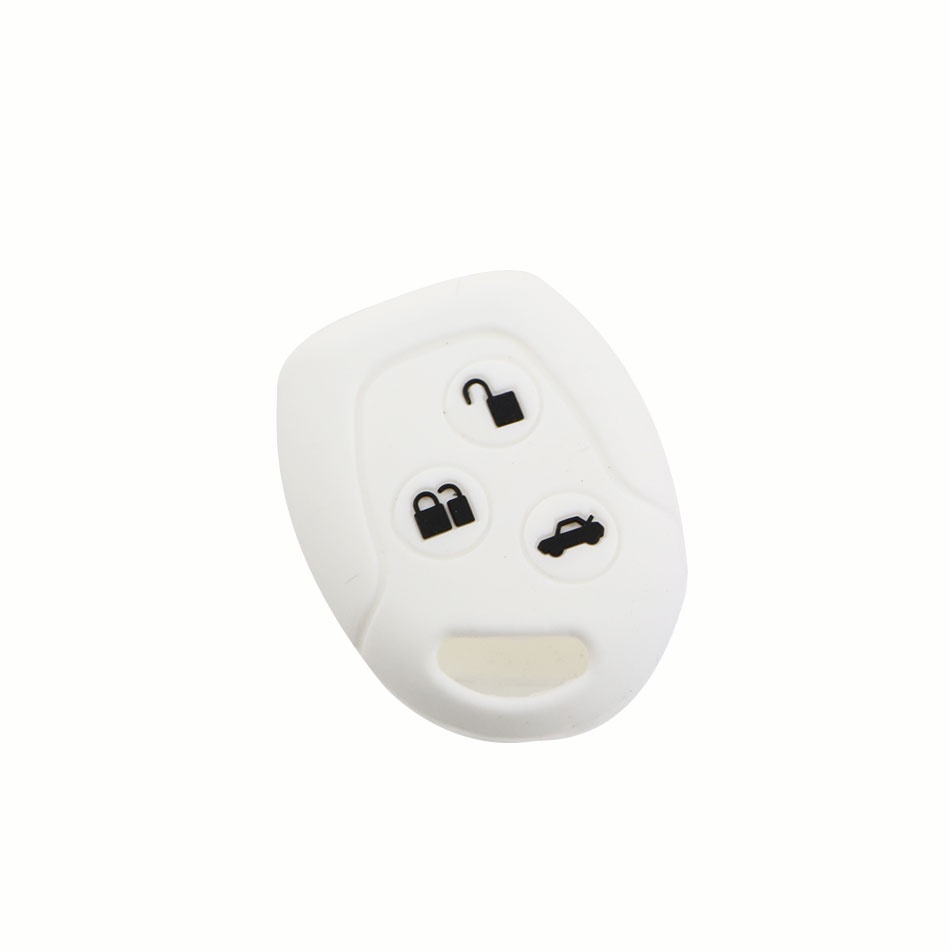 Vỏ Silicon Tròn 3 Nút Bọc Chìa Khóa Xe Hơi Ford Series Focus / Mondeo / Festiva / Fusion / Suit / Fiesta / KA Ốp