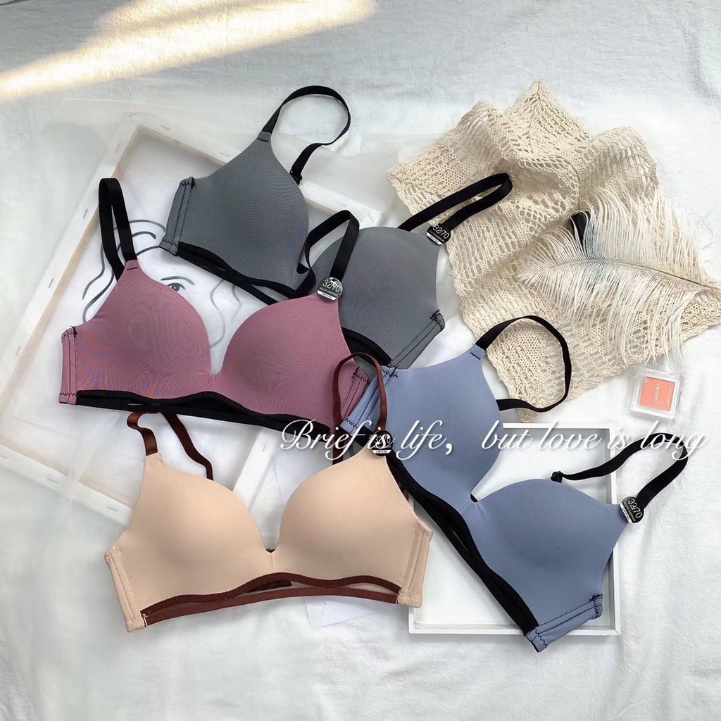 Áo Ngực Không Gọng Thép Mịn Màng Thoải Mái Có Thể Điều Chỉnh Kích Thước Hình Cây Cầu Gỗ Mới Cho Nữ