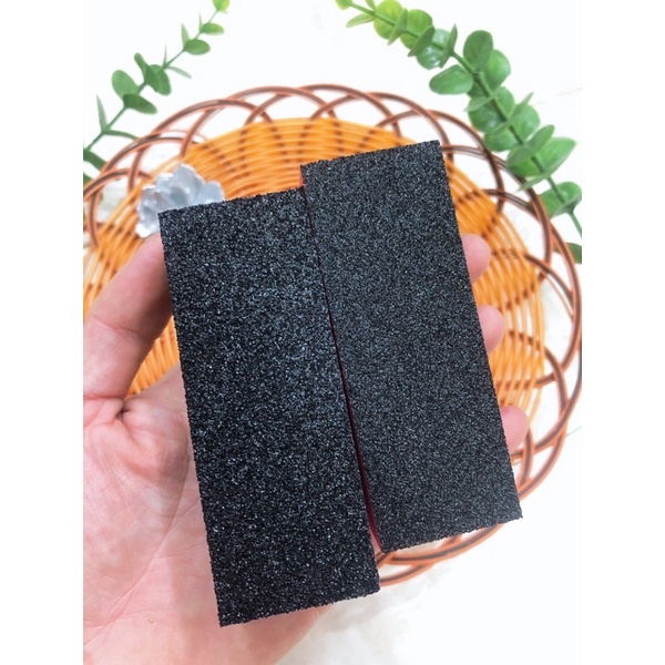 Cục chà móng tay bông bốn mặt, dũa móng, dụng cụ làm nail