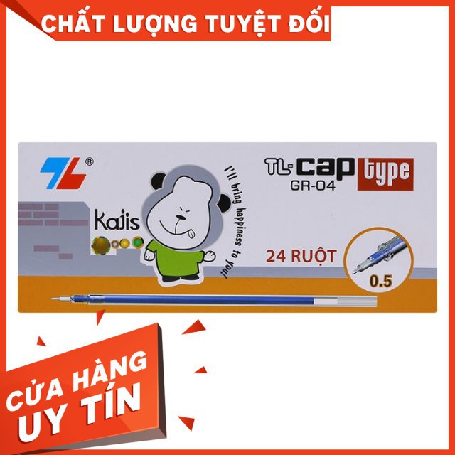 Ngòi Bút Nước 😍FREESHIP😍 Hộp 20 Ruột Bút Gel Thiên Long GR-04