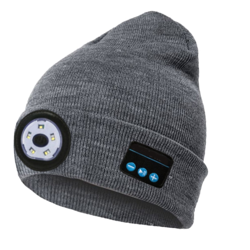 Nama Mũ Beanie Tích Hợp Tai Nghe Bluetooth Có Đèn LED