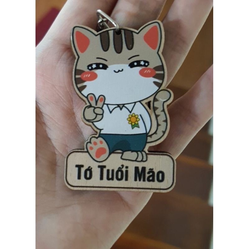 Sỉ 12 móc khoá 12 con giáp bằng gỗ