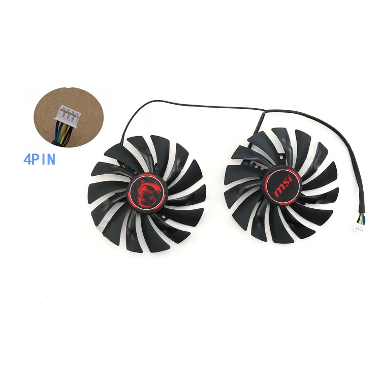 Quạt Làm Mát Đồ Họa Pdd10010S12Hhh Cho MSI GTX950 960 970 980 980ti