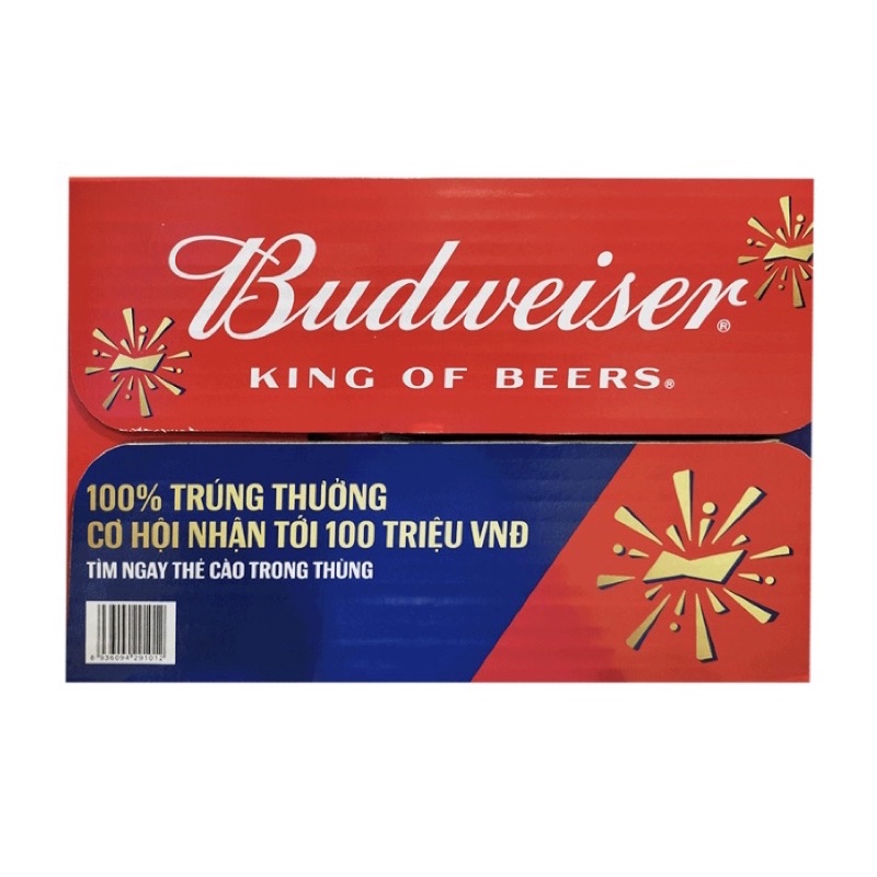 Bia Budweiser lon 330ml