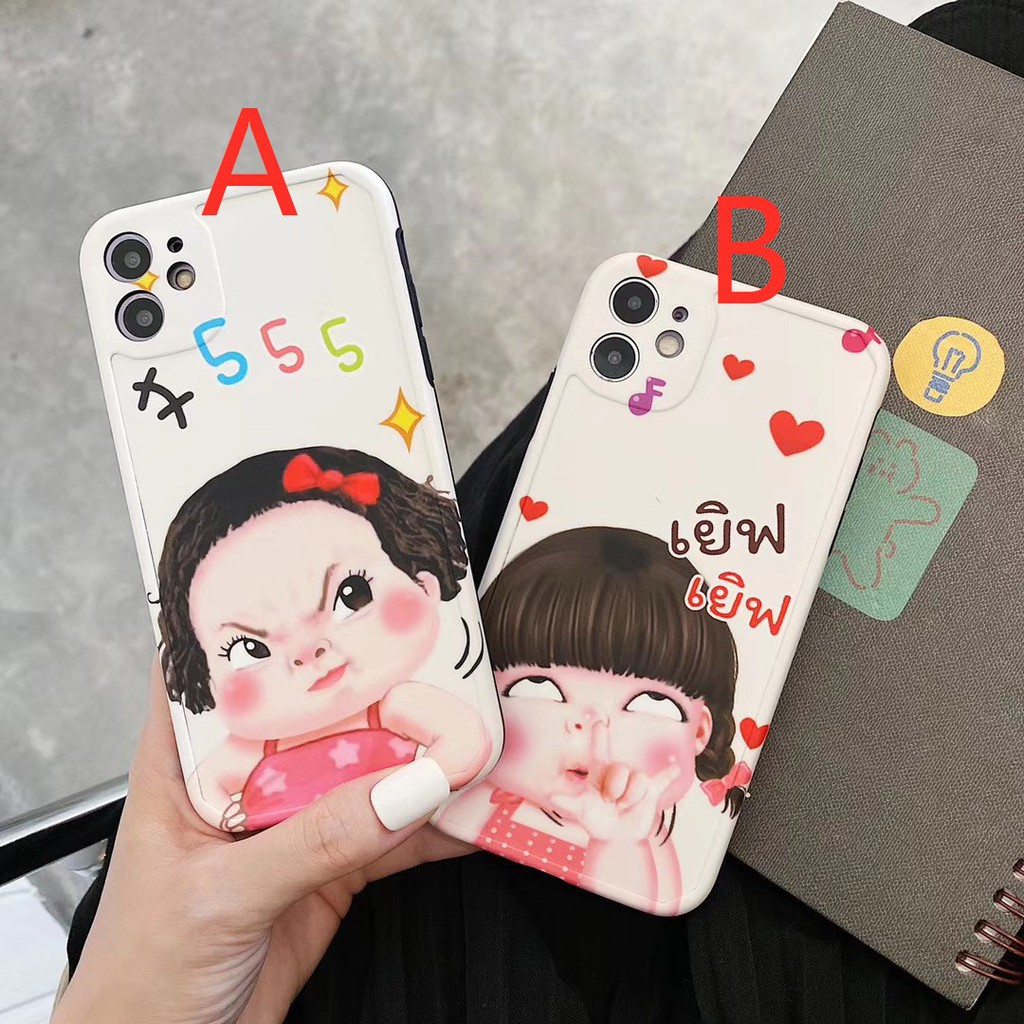 Ốp điện thoại mềm in hình bé gái đáng yêu cho iPhone 7 8 SE2 plus X XS XR XSmax 11 Pro Promax | BigBuy360 - bigbuy360.vn