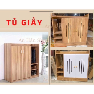 Tủ giày thông minh gỗ cao cấp - tủ giày dép 2 cánh tủ 3 tầng đa năng