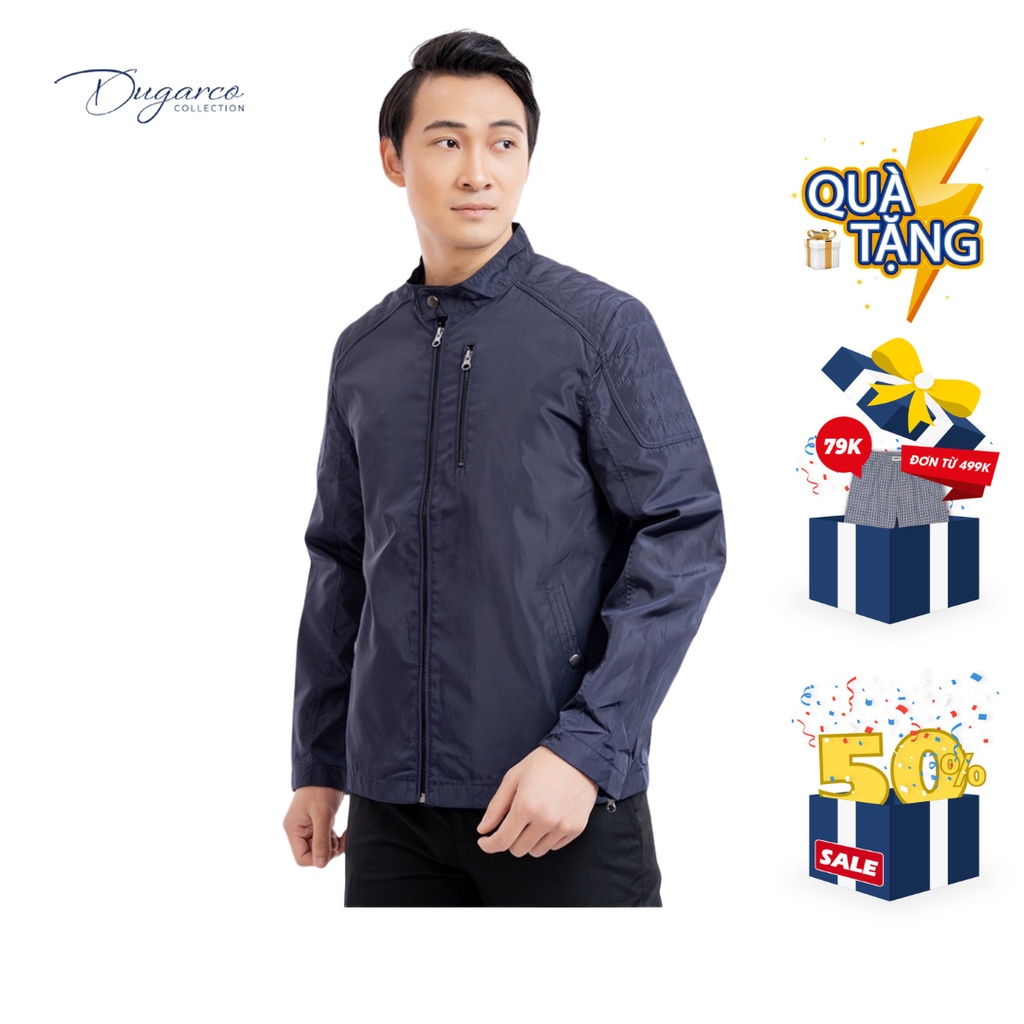 Áo khoác jacket DUGARCO nam 2 lớp dù cao cấp cản gió, giữ nhiệt 92JM42088
