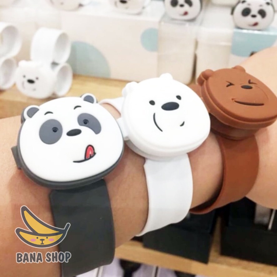 Đồng hồ đeo tay anh em gấu bare bears Chúng tôi đơn giản là gấu