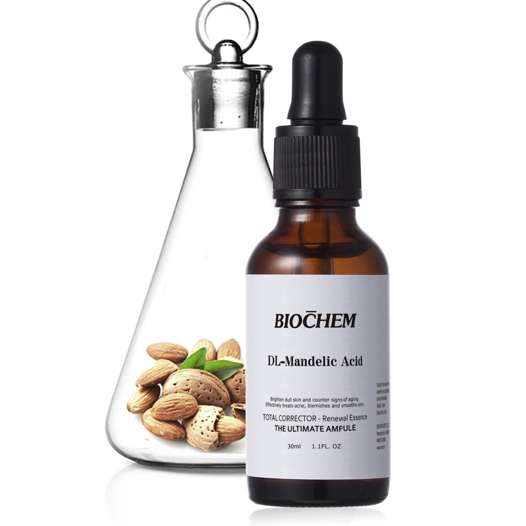 Tinh chất Ampoule AHA Mandelic Acid 20% Biochem ngừa mụn, giảm thâm nám, làm sáng da (10ml & 30ml)