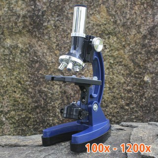 Kính hiển vi Datyson 1200x thân kim loại - Xanh lam