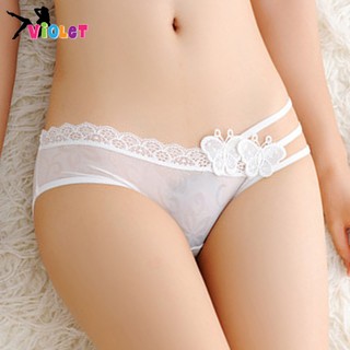 Quần lót nữ ren sexy 3 dây màu trắng