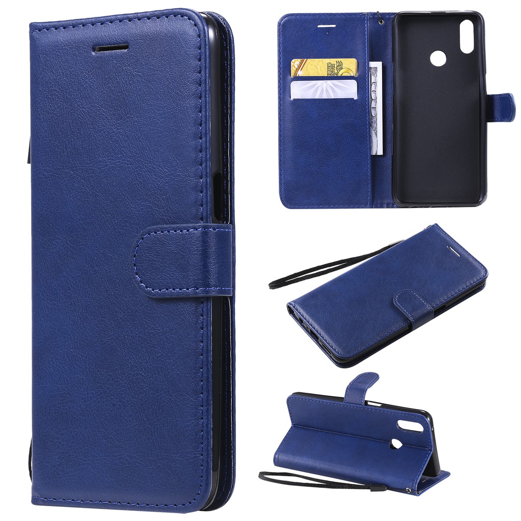 Bao da điện thoại màu trơn cho OPPO REALME 3 5 PRO C2 A1K | BigBuy360 - bigbuy360.vn