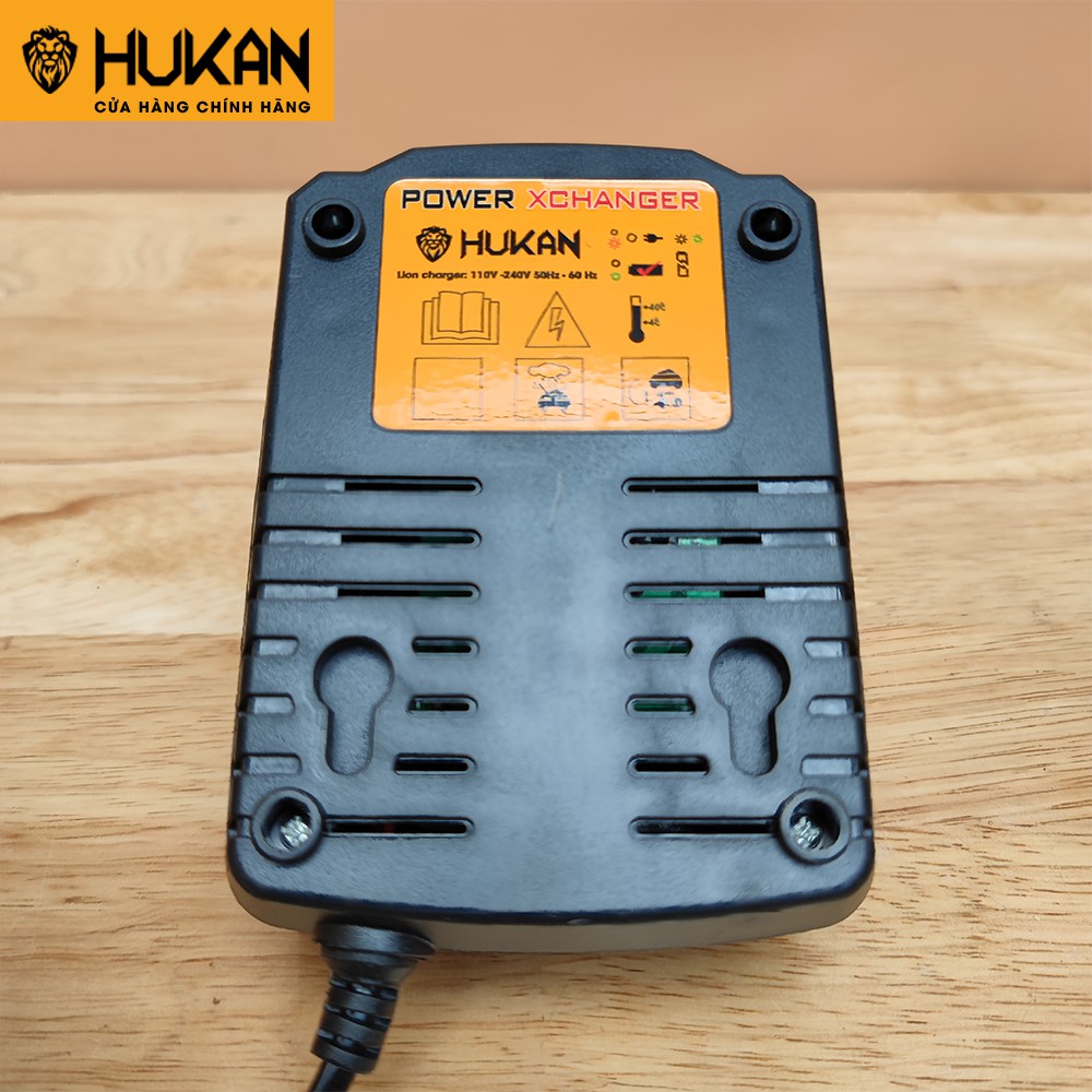Đế sạc bulong HUKAN X1 Pro 21V dùng cho máy khoan pin, máy bulong pin, máy cưa pin HUKAN chân phổ thông