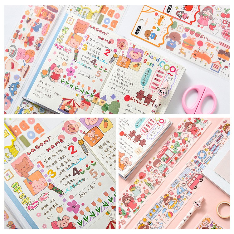 Tấm Sticker Dán Nhiều Mẫu  - Nhãn Dán Hoạt Hình Trang Trí Sổ Tay, Điện Thoại,...