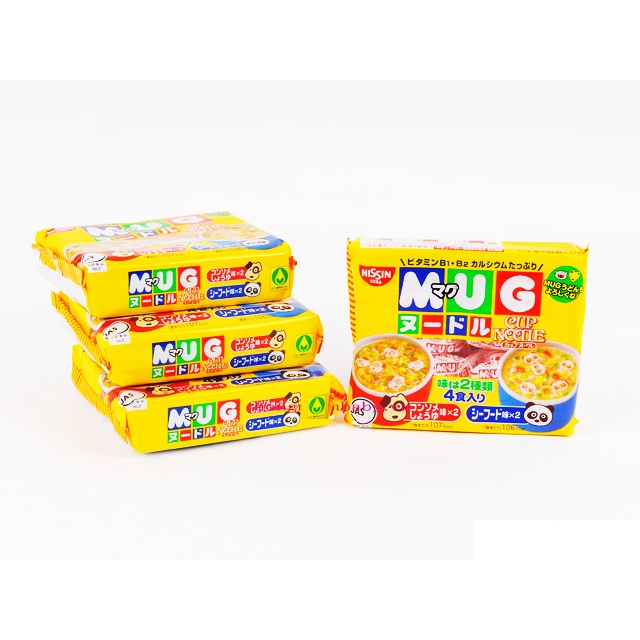 [NISSIN] Mì Mug Nhật cho bé từ 12 tháng tuổi, mì ăn liền 2 vị thơm ngon tiện lợi