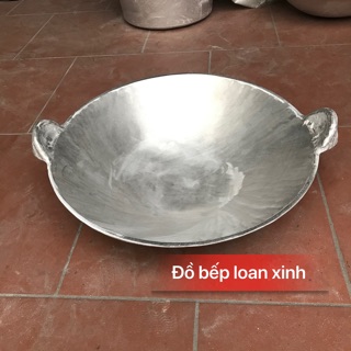 Chảo trũng gang trắng 52 cm ,57 cm