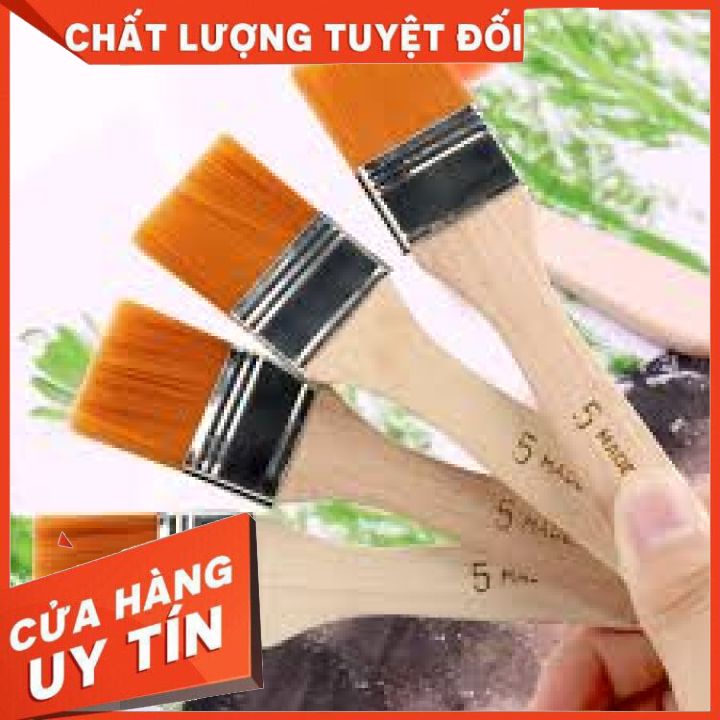 Cọ chổi quét sơn gỗ bảng vuông loại tốt full size