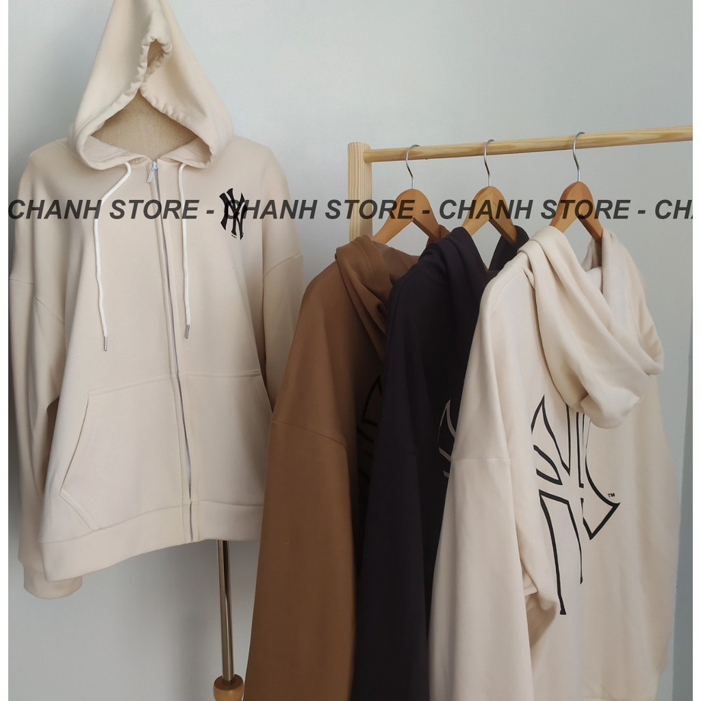 Áo Hoodie Khoác Nỉ Lông Khóa Zip Dáng Rộng - Áo Khoác Nỉ Lông Form Rộng Ulzzang