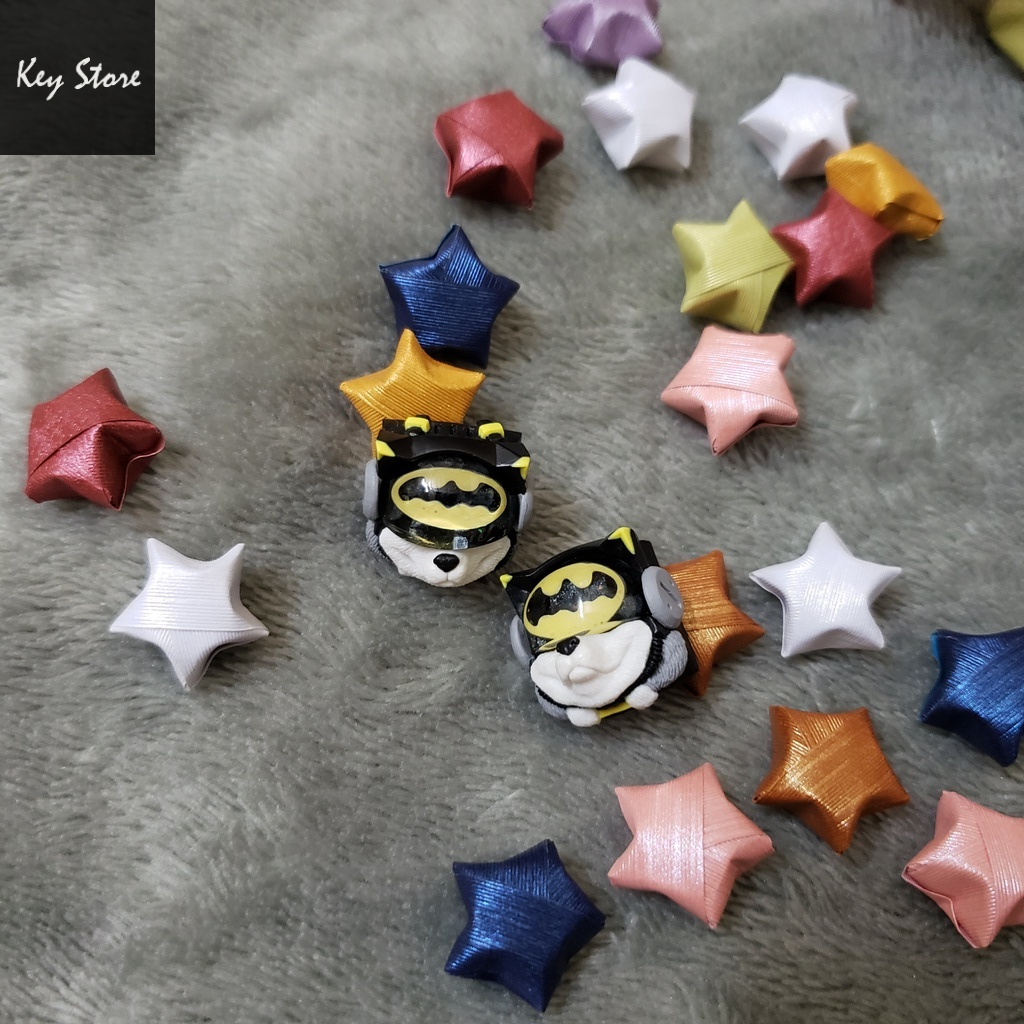 Nút bàn phím cơ artisan keycap sirius màu đen batman