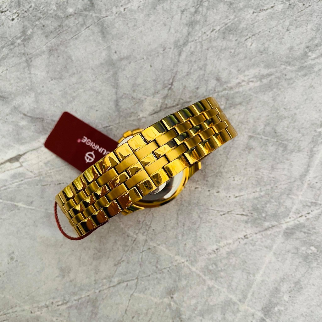 Đồng hồ Sunrise nam chính hãng Nhật Bản DM124SA.G.V - kính saphire chống trầy - chốn